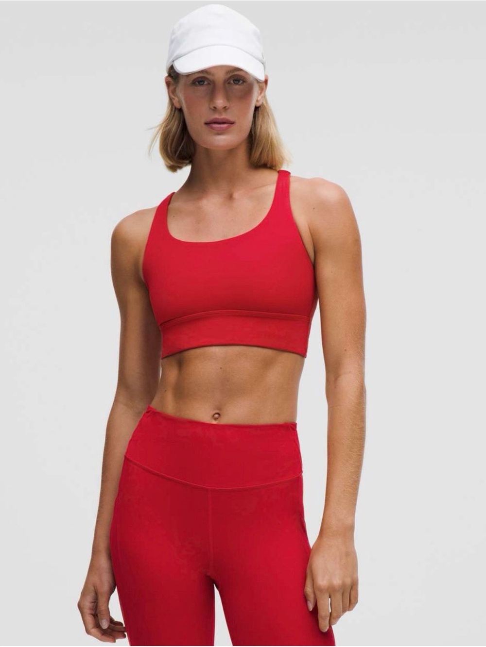 Lululemon Dark Red Matching Legging and Sports Bra Set - Picture 4 of 7